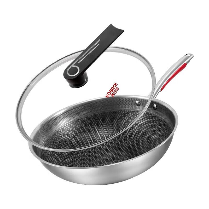 KOBACH 304 Stainless Steel Stir-Fry Wok