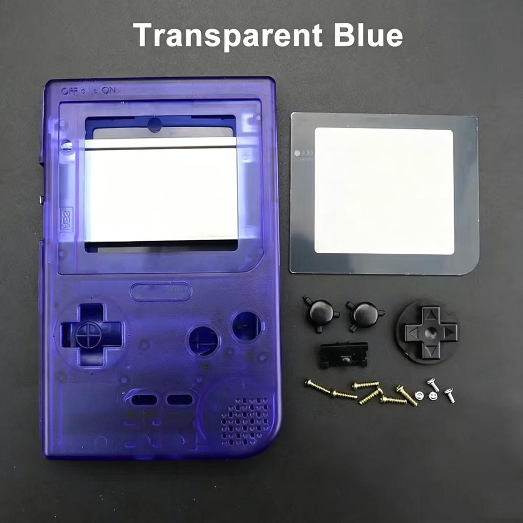 High Quality GBP Housing Shell with Buttons Conductive Rubber Pad Lens Kits for Gameboy Pocket GBP Screen Gaming Case