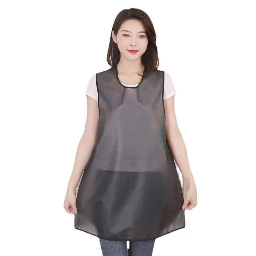 

Маслостойкий кухонный фартук Водонепроницаемые фартуки для гриля Кухонные принадлежности Фартук для готовки Работа чёрный