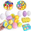 6 Smart Egg Pairings, Children'S Early Education Assembled Toy Simulation Eggs, Easter Basket Filling, Party Gifts