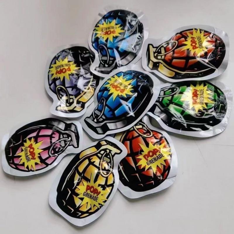 Simulated Automatic Inflatable Grenade Self-Exploding Small Fried Bag Tricky Children'S Toy Funny Prank Scare Ring Bag