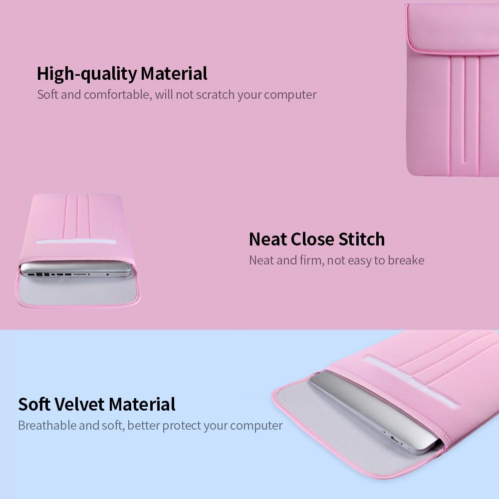 S013A Laptop Sleeve Soft Pouch 13 inch Bag Case Cover Replacement for MacBook Air Pro Retina15 Black