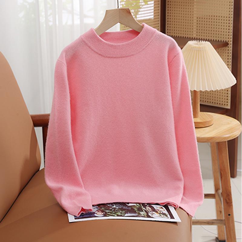 A-Point Children's Pure Wool Sweater - Autumn/Winter Round Neck Pullover for Boys and Girls