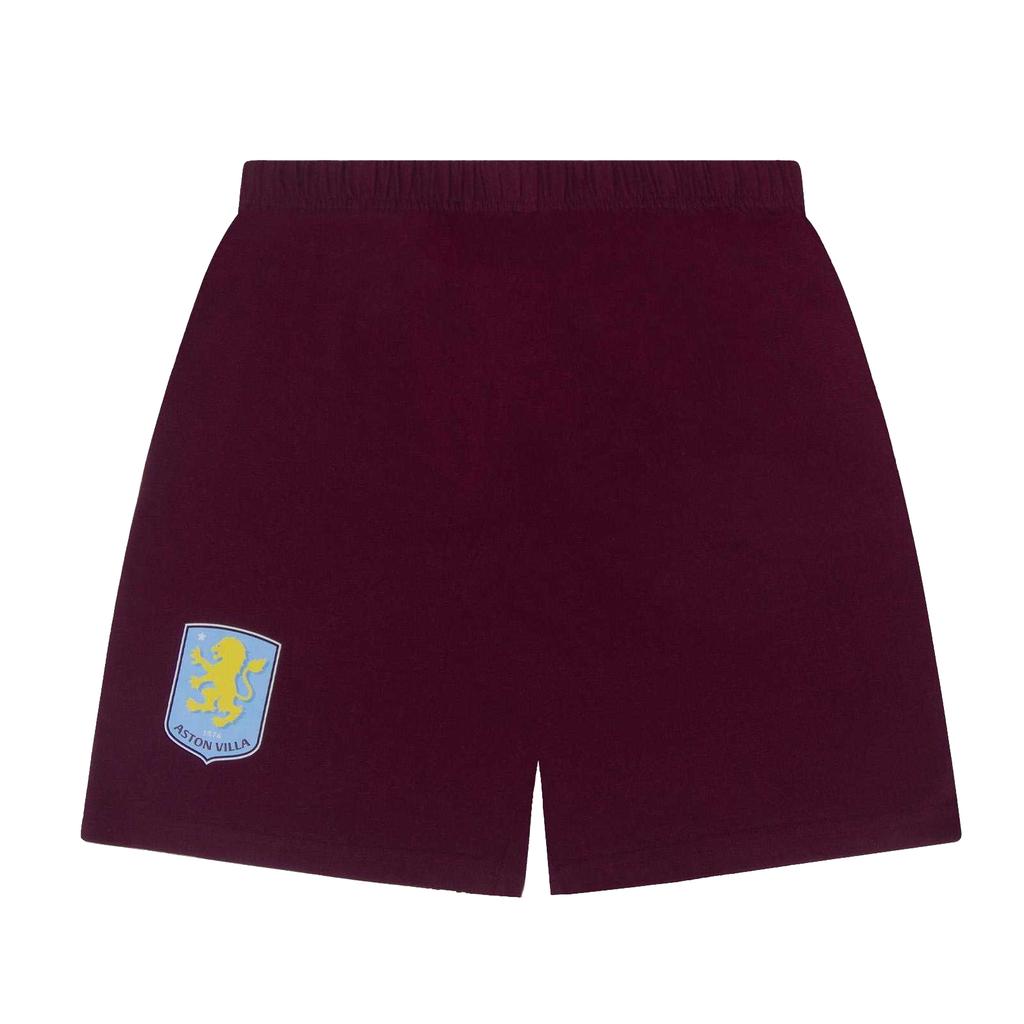 Aston Villa FC Boys Short Pajamas Set