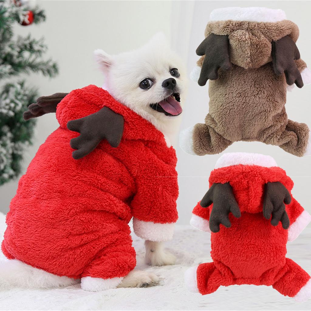 Christmas Dog Hooded Sweatshirt, Dog Shirts Pet Sweatshirt Clothing