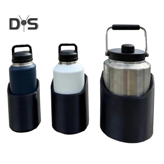 Portable Magnetic Bottle Mount Heavy-Duty RV Truck Golf Cart Tractor Bus Lawnmower Screw Mount Cup Holder 46/50/64oz Water Bottle Storage Rack