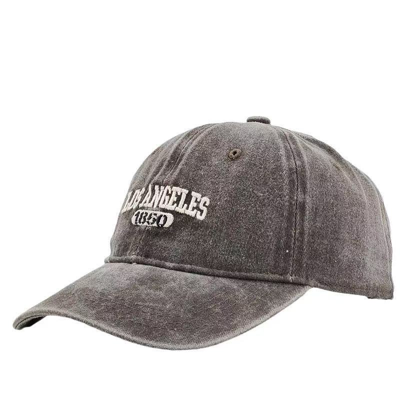 Casual Baseball Cap for Women Men Cotton Soft Top Hats Unisex Los Angeles Embroidery Snapback Hat Hiking Sunscreen Caps