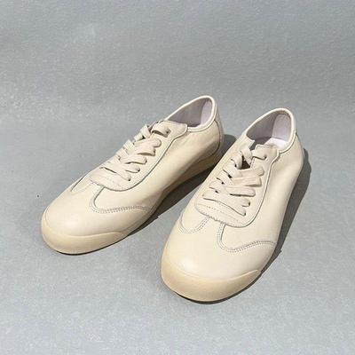 Retro Pánské Měkká Kůže Bílé Šněrovací Skate Boty 2025