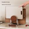 Retro Style Kitchen Pot Lid & Cutting Board Holder