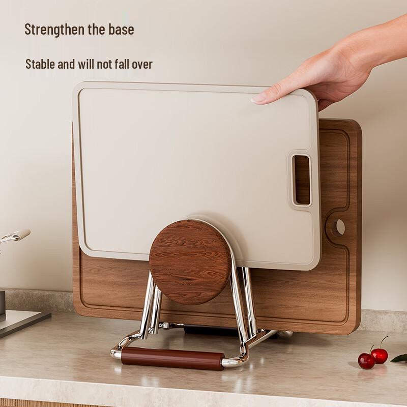 Retro Style Kitchen Pot Lid & Cutting Board Holder