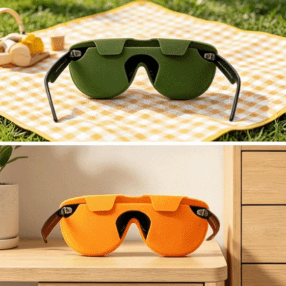 Lightweight Silicone Eyeglass Case Portable Eyeglass Storage Bag Glasses Protective Cover Travel
