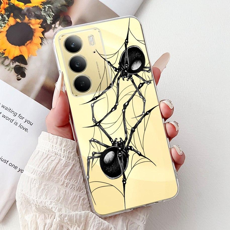 For OPPO Realme C75 4G Case 2025 New Fashion Butterfly Love Heart Flower Soft Transparent Silicone Cover For RealmeC75 C 75 Etui