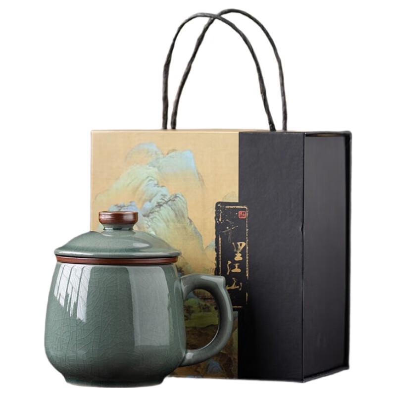 Ru Kiln Ceramic Tea Mug with Filter