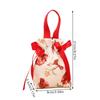 1Pieces Floral Canvas Drawstring Bag Small Flower Pouch Jewelry Packaging Bag Wedding Candy Christmas Gift Mountaineering Bag