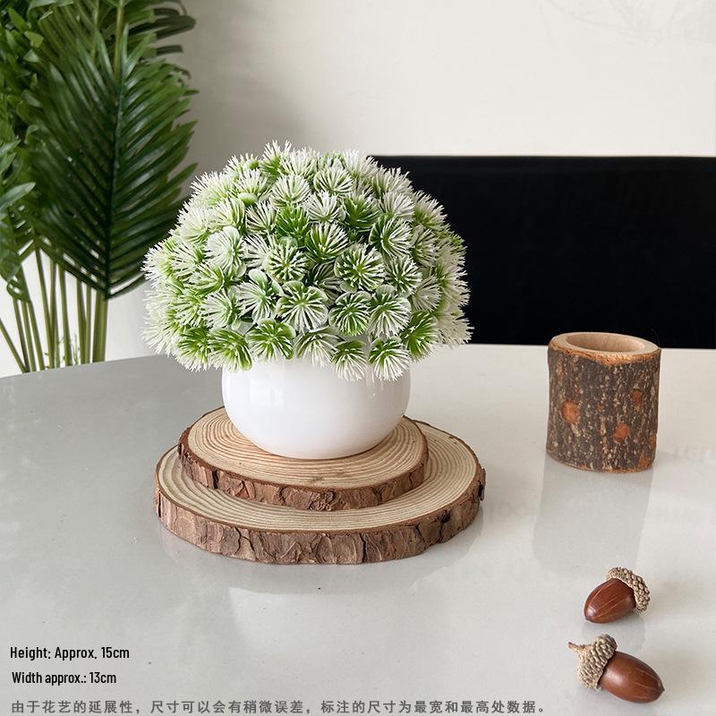 Artificial Bonsai Green Plants for Desk and Living Room Decoration