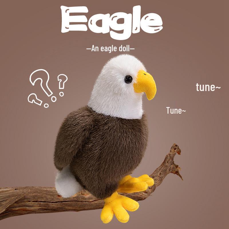 Peluche Aigle - Adorable Poupée Oiseau de Paix pour Cadeau d'Anniversaire ou Ornement de Décoration Intérieure
