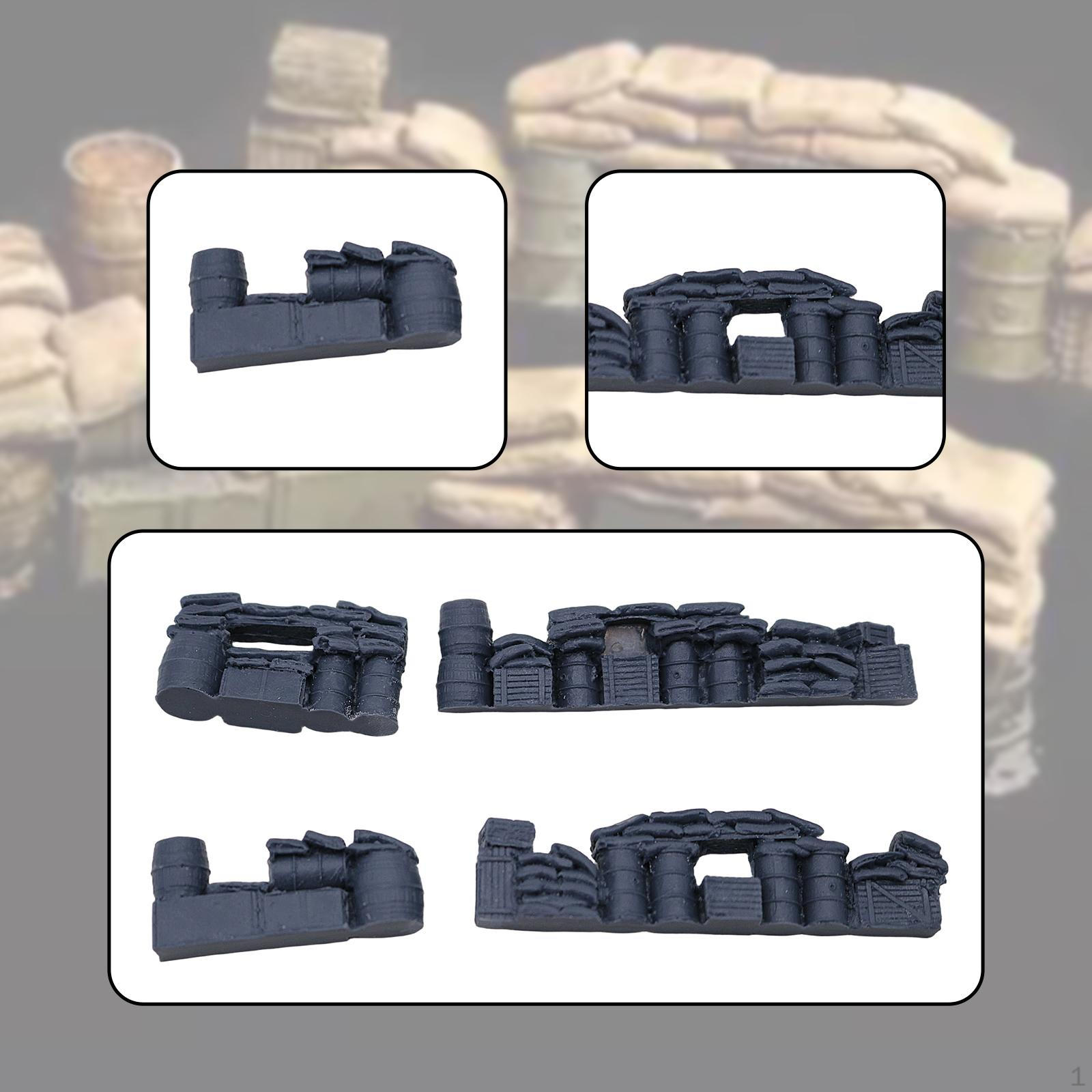 

4 шт. 1:72 Диорамные Модели Сценический Реквизит Заготовки Реалистичные Мини-Украшения DIY Роспись Архитектурные