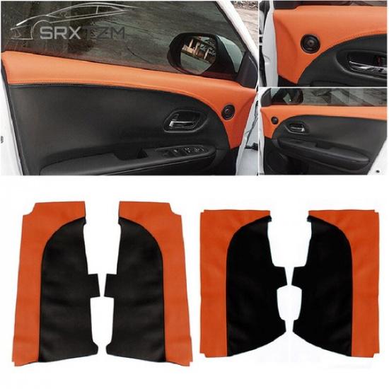 4x Car Styling Interior Door Panel Cover Leather Pad For Honda XRV Vezel 2015-20
