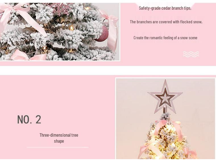 Handmade DIY Christmas Tree with Lights and Large Ornaments - New Household Style