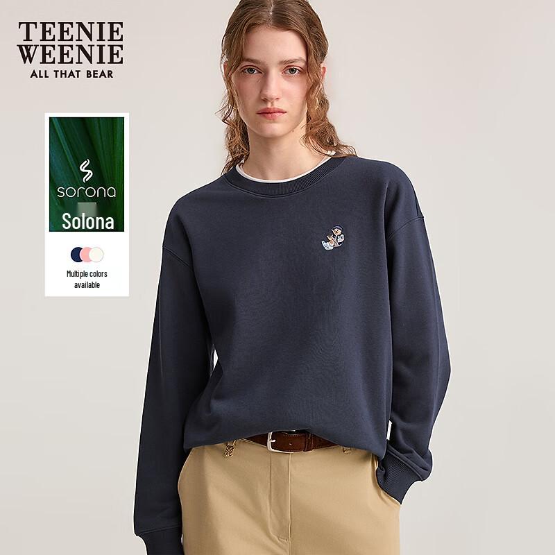 

Teenie Weenie Women s Bear Letter Round Neck Sweatshirt S