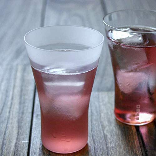 Wired Beans Eternal Sake Tumbler, Usubluffed Japanese Sake Glass, 130ml, Comes in a Japanese Cedar Box (Frosted)