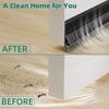 39" Length Door Seal Strip Brush Design Door Draft Stopper Under Door Gap Filler  Universal Fit