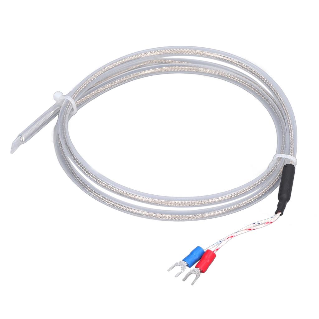 BERM K Type Thermocouple High Accuracy PT100 Temperature Transducer Probe 0‑200℃ 1 Meter Length