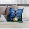 New T-TotoroS Kawaii Pillow Case Short Plush Sofa Decorative Gift Home Double-sided Printing Cushion