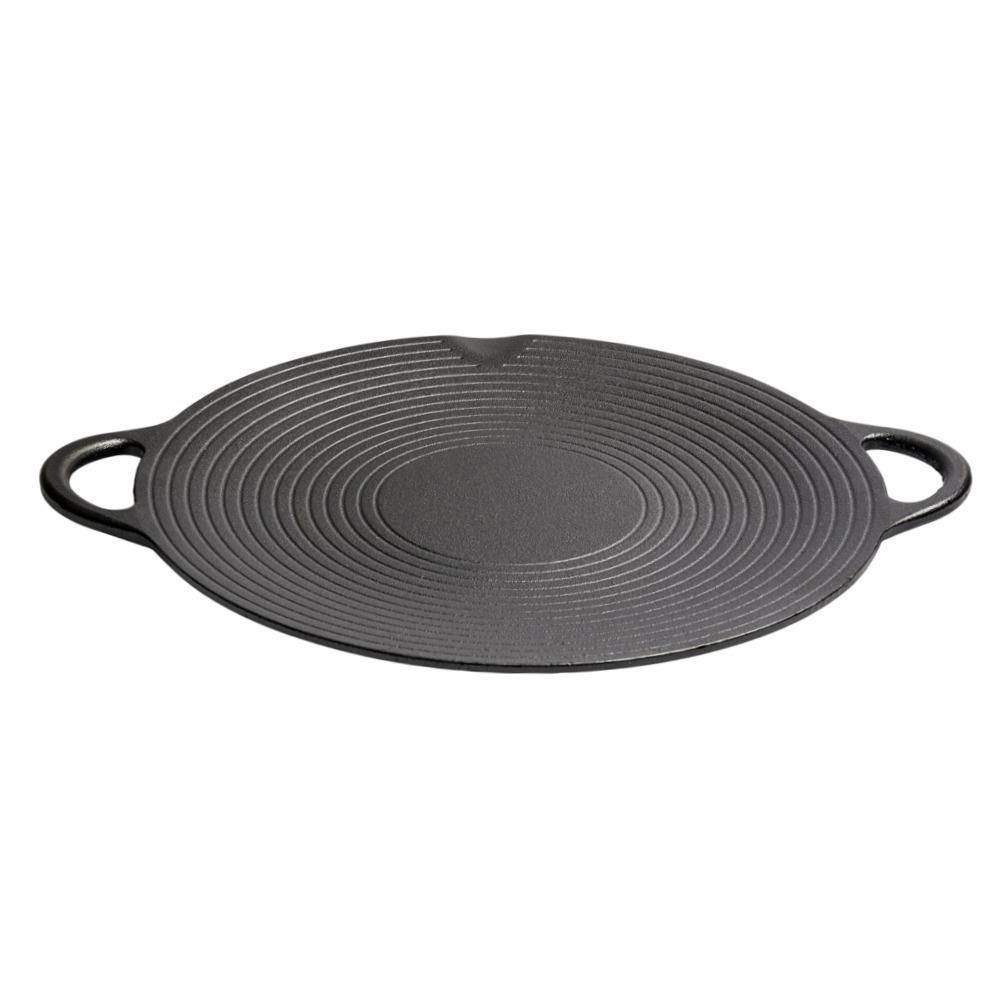 Induction Cooker Barbecue Pan Barbecue Pan Cast Iron Uncoated Korean Outdoor Barbecue Pan