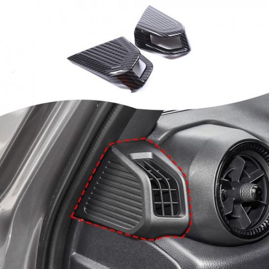 ABS Carbon Fiber Dash Side Air Vent Trim Cover For Land Cruiser LC250 2024