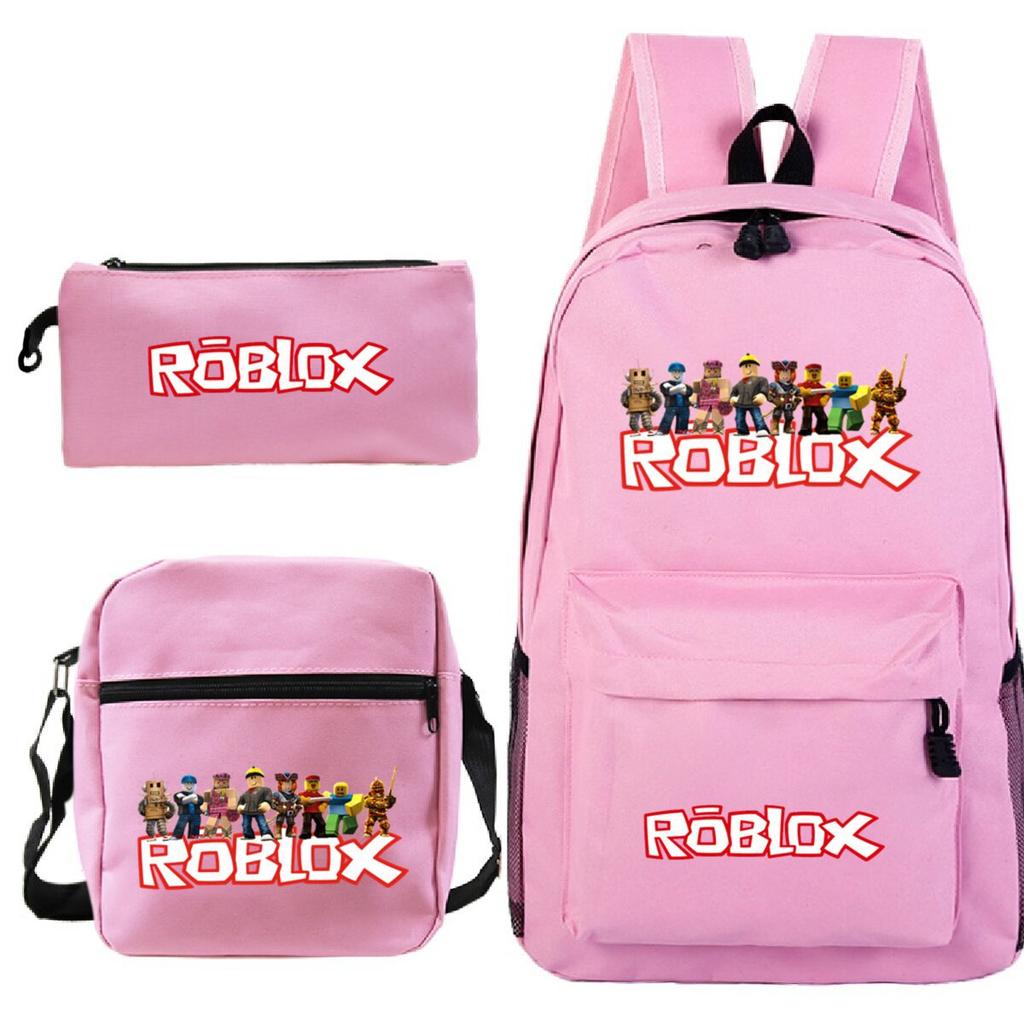 Primary And Secondary School Students Casual Schoolbag Three-Piece Cartoon Game Merchandise Printed Children'S Fashion Backpack