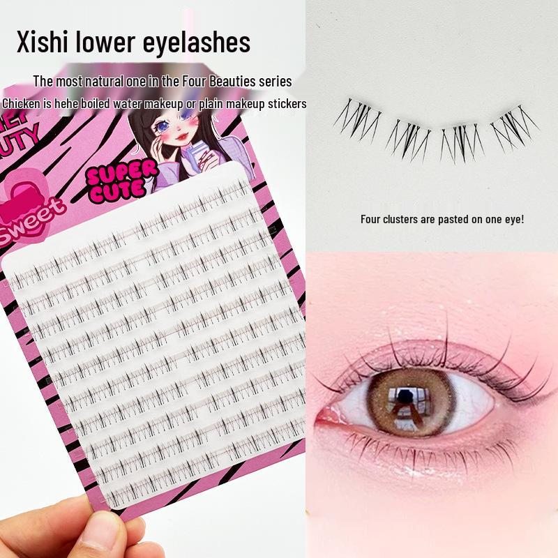 10-Row Autumn Leaf & Sunflower Faux Eyelashes - Flat, Glue-Free