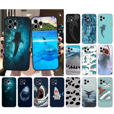 Phone Case For Iphone 14 Pro Max 13 12 11 Pro Max Xs Xr X 12mini 14 Plus Se Ocean Whale Sharks Shark Case Funda