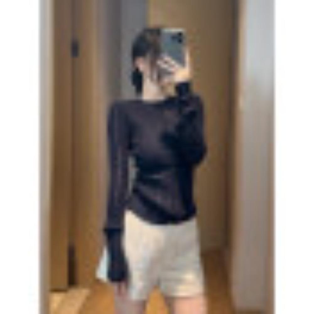 

Маленький, Элегантный, Облегающий фигуру, Кружевной свитер с длинными рукавами для женской осени и зимы, Универсальный вязаный свитер для горячих девушек one size темно-синий