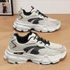 Men's Shoes Spring and Summer Breathable Mesh Dad Shoes Platform Heightening Youth Sports and Leisure Shoes Non-slip Running Shoes