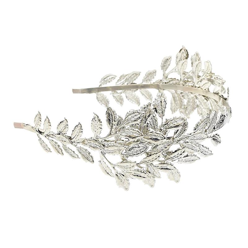 Retro Gold Leaf Vine Headband Wedding Roman Bride Head Jewel Crown Luxury Hair Hair Hoop Headpiece Tiara Accessories Goddess