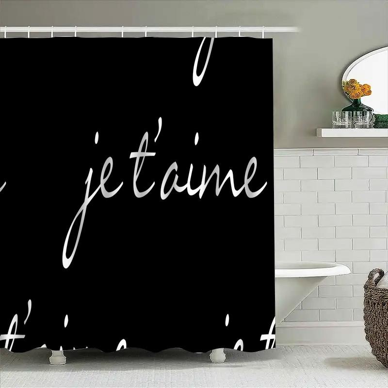 Blue Green Striped Shower Curtain Waterproof Bathroom Decor For Kids Bathrooms White Accents (39 Inches By 72 Inches)