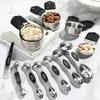 Magnetic Measuring Cups and Spoons Set Including 7 Stainless Steel Measuring Cups 8 Double Sided Magnetic Measuring Spoons Set with 1 Leveler Kitchen