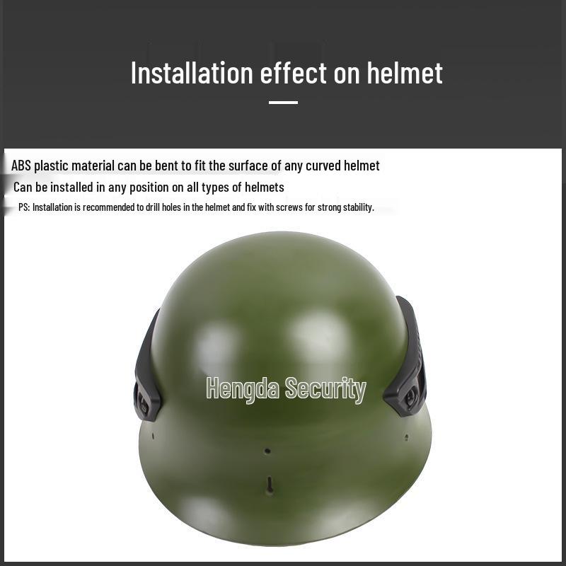 Tactical Helmet Side Rail System: Left & Right Pair (20mm)