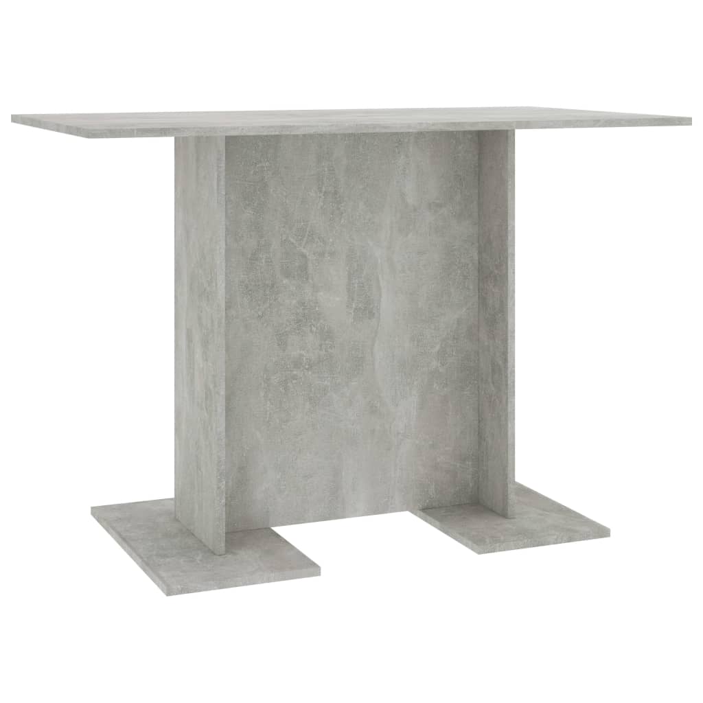 Dining Table Concrete Grey 110 X 60 X 75 Cm Particleboard