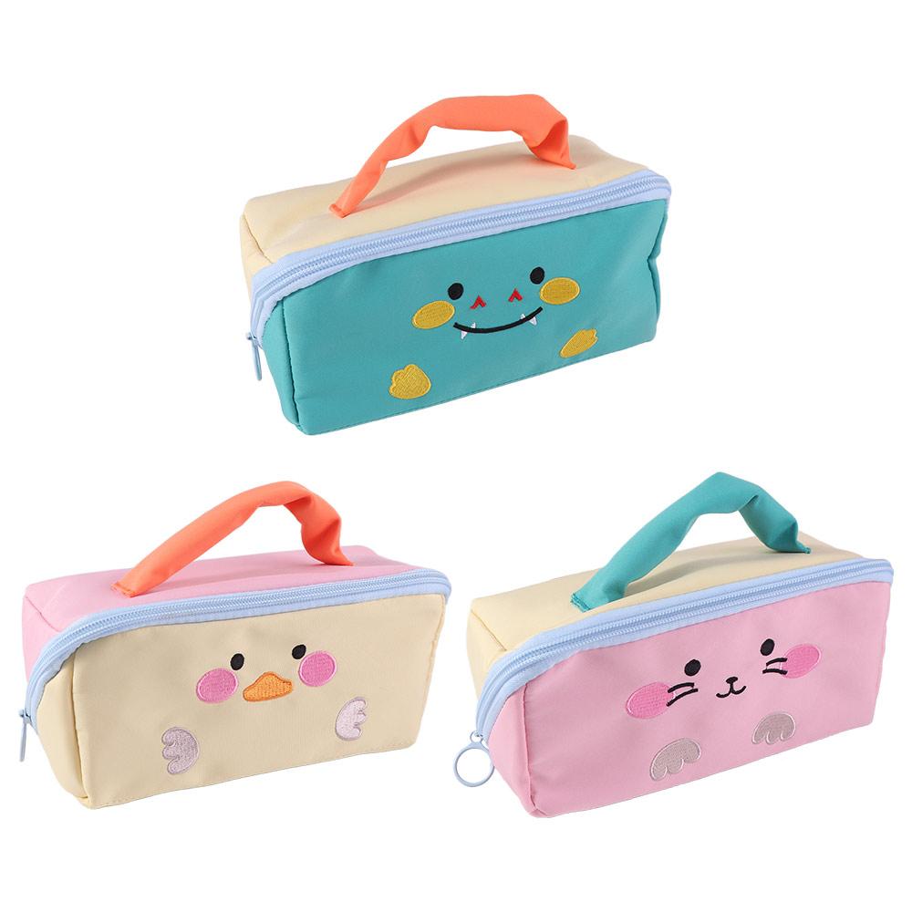 Duck Rabbit Dinosaur Korean Pencil Bag Large Capacity Stationery Storage Bag Office Supplies