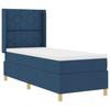 Box Spring Bed with Headboard Blue 80 x 200 cm Fabric