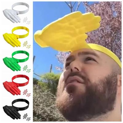 Verstellbare Sonnenschutzkappe Kreative Lustige Sonnenblende Kappe Handflächenvisier Stirnband Outdoor-Aktivitäten