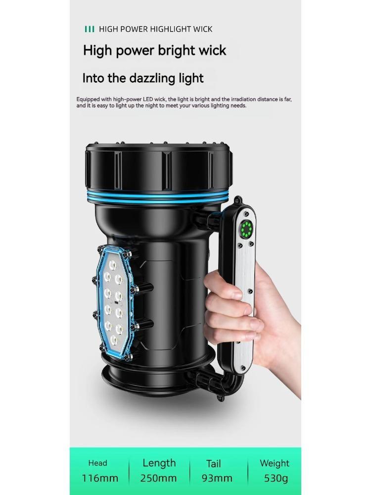 Explosion-proof Flashlight Hand Lamp High Brightness High Power Anti-static Industrial Flashlight For Industrial Chemical