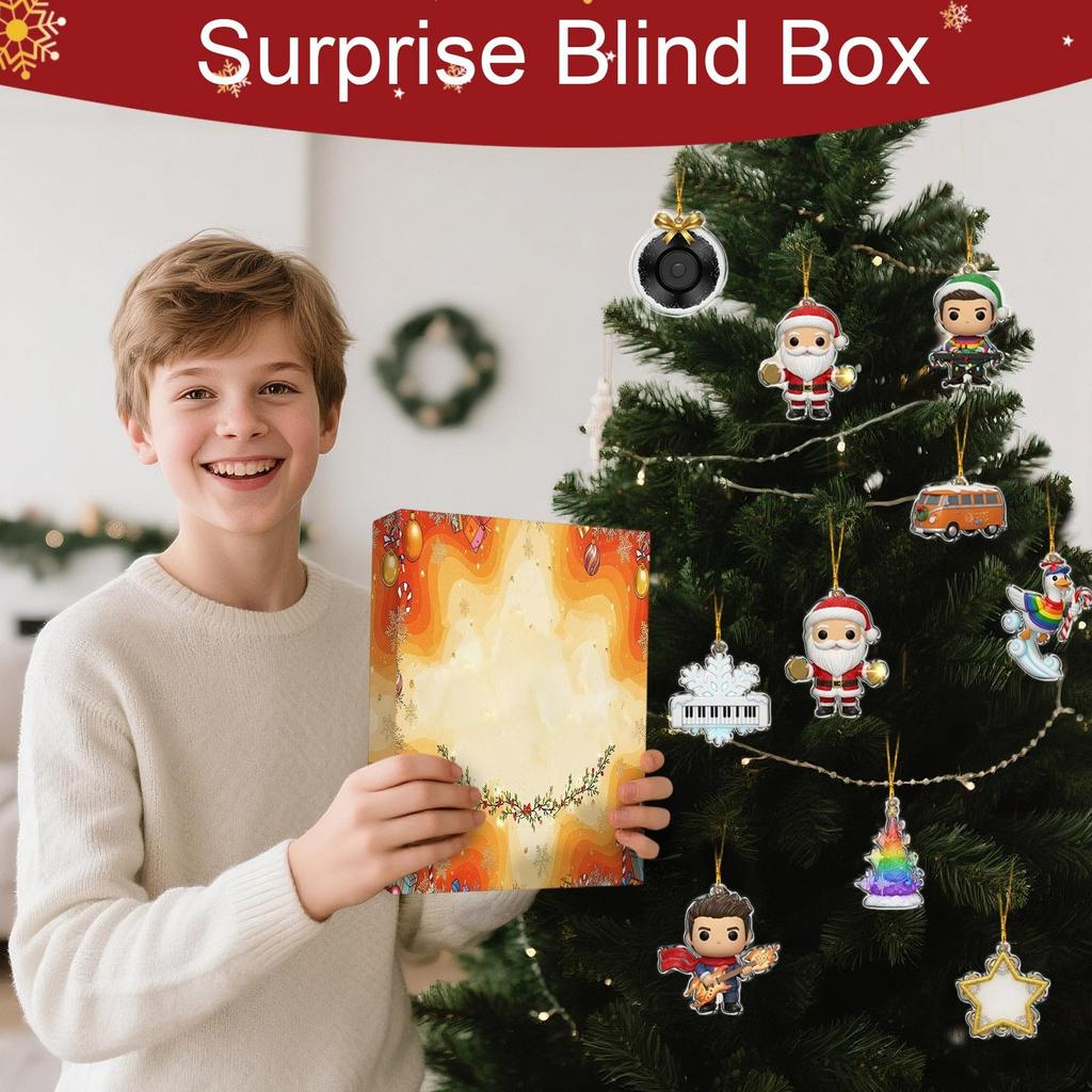 2D Flache Flugzeugbox 24-teilige Serie Adventskalender Weihnachts-Countdown