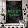 Arazzo da Parete con Nome e Testo Personalizzati, Arazzo Decorativo Fendt per Camera da Letto