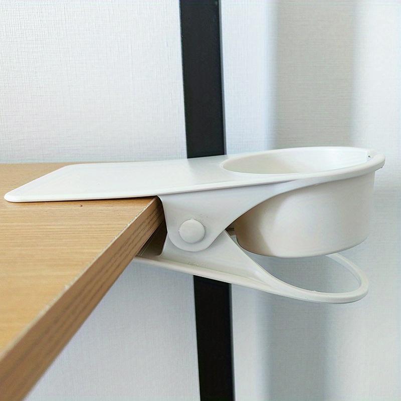 Creative Water Cup Clip Rack Table Side Cup Holder Clip Office Desktop Supplies Plastic Storage Table Side Clip