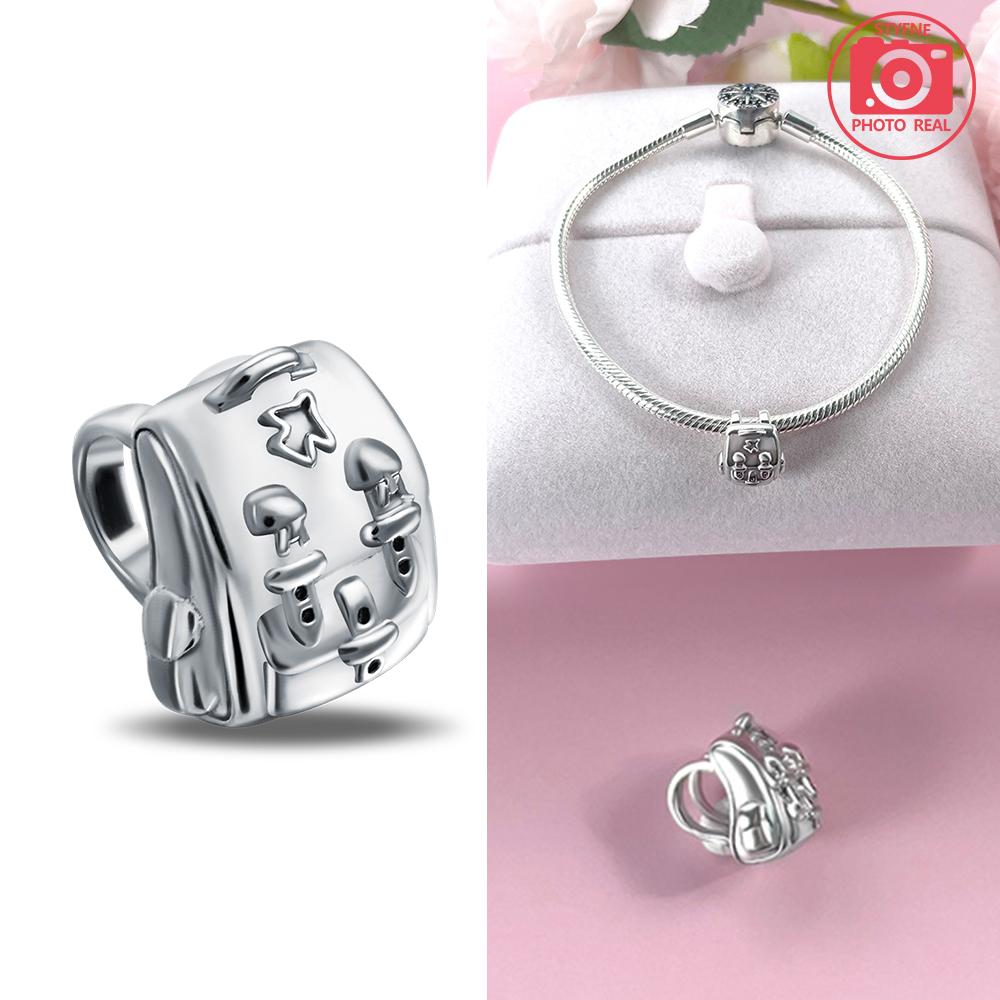 

Copper Colors Plated Backpack Graduation Series Pendants Poker Bead DoItYourself Bracelets For Girls Doctorate Cap Birthday Gifts