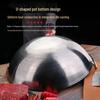 Jing Zhou Yuan Commercial 304 Stainless Steel Double-Handled Wok