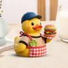 BBQ Duck Figurine Collectible Tabletop Duck Decoration Resin Duck Statue for Shelf Cabinet Bathroom Decor Ducks Enthusiasts Gift